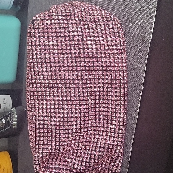 Pink Blingy Shoulder Bag with Soft Slouchy Design - Picture 3 of 11